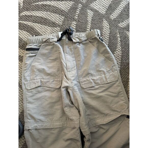 The North Face Pants Mens MED Long Tan‎ Cargo Convertible Hiking Outdoor Nylon - Picture 9 of 11